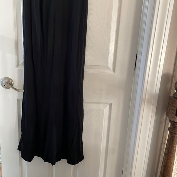 ABS off the shoulder with straps black jersey gown size Medium - Picture 2 of 2